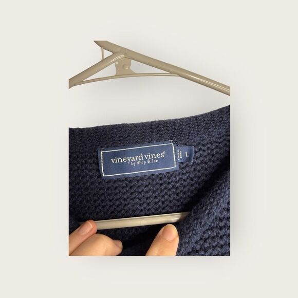 Vineyard Vines Kids Chunky Knit Whale Sweater Size Large - Picture 3 of 4